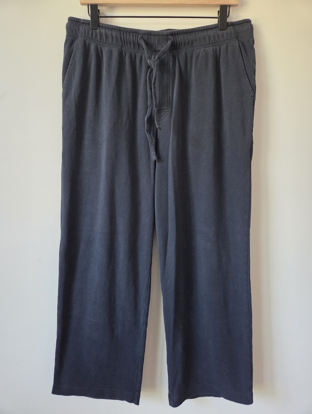L.L. Bean Wide Leg Knit Drawstring Lounge Pants Unisex Large